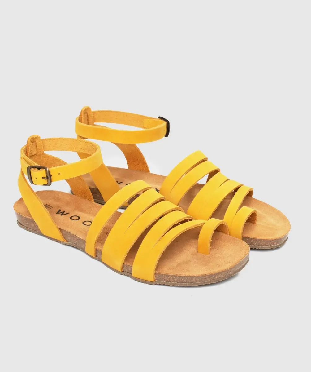 WOOX Aesta Lutea Yellow dámské sandály