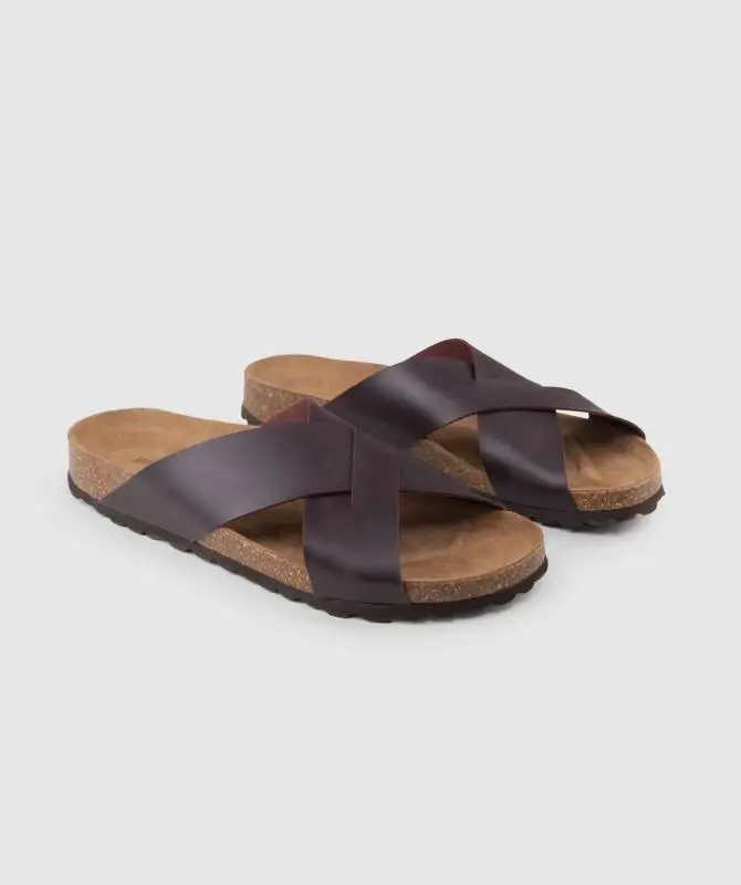 WOOX Assoro Brown pánské nazouváky