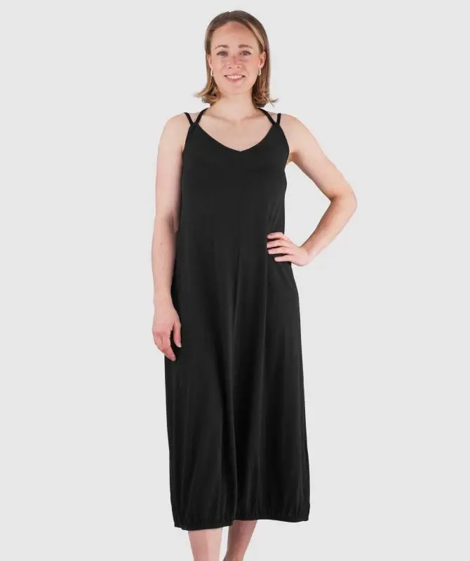 WOOX Deia Black Beauty dámské šaty