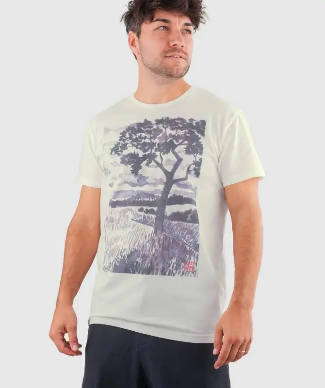 WOOX Hraničky Off White pánské triko