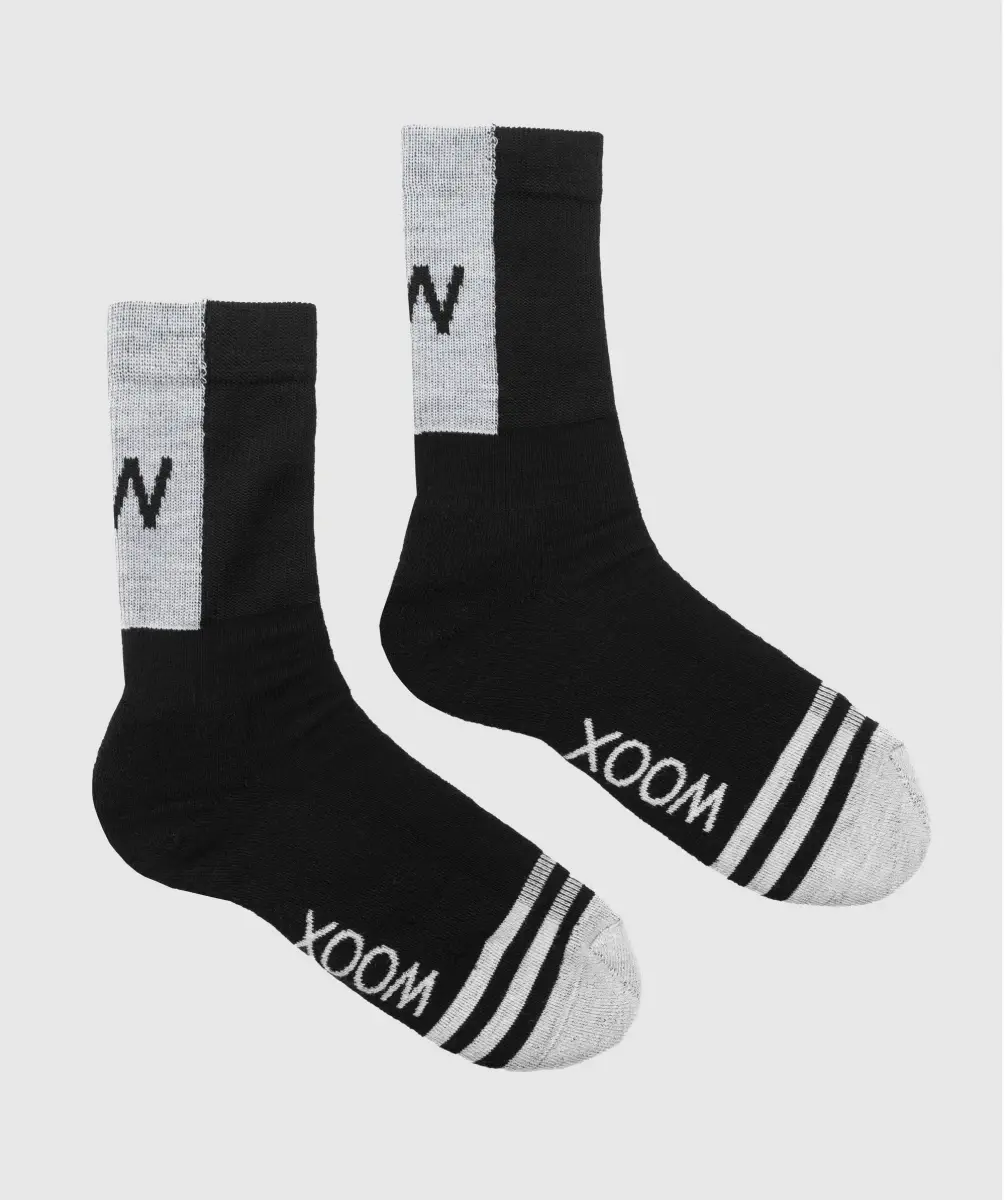 WOOX Nero Black pánské merino ponožky