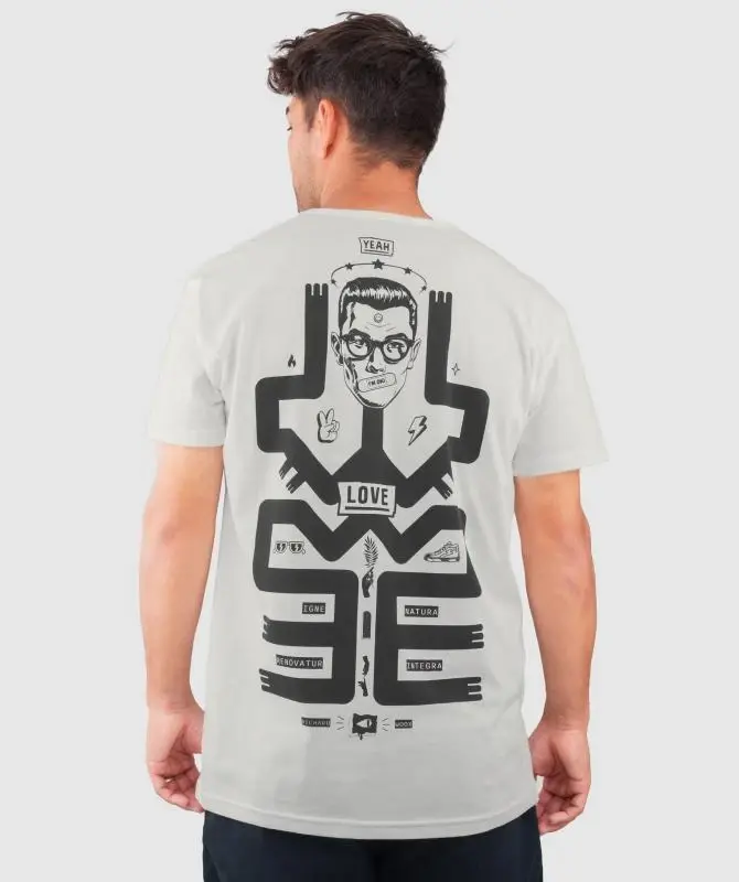 WOOX Renovatur Off White pánské triko