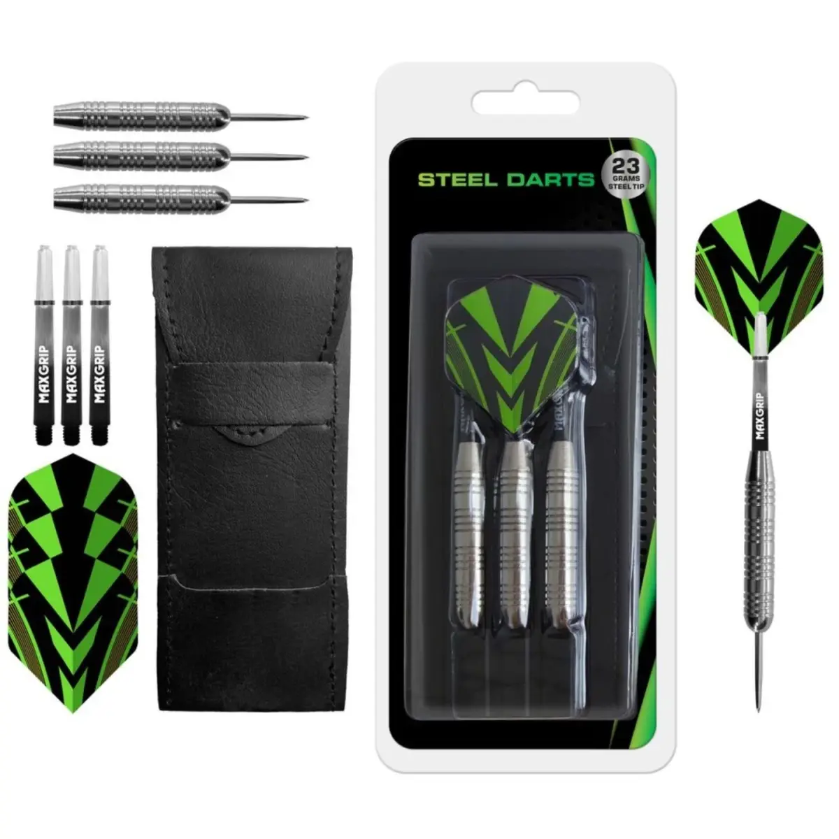 XQMax Darts Šipky Steel Silver Coated - 23g