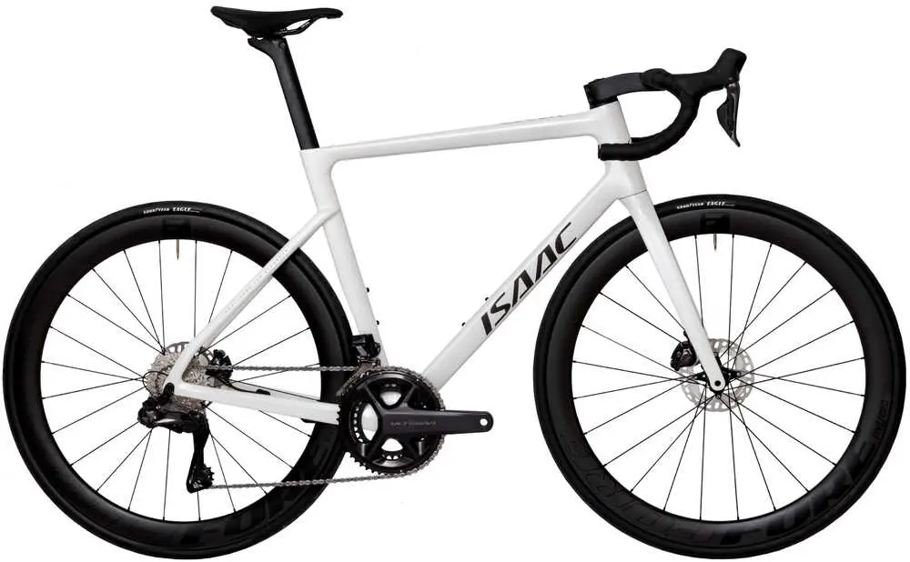 Silniční kolo Isaac Boson Mineral White Ultegra Di2