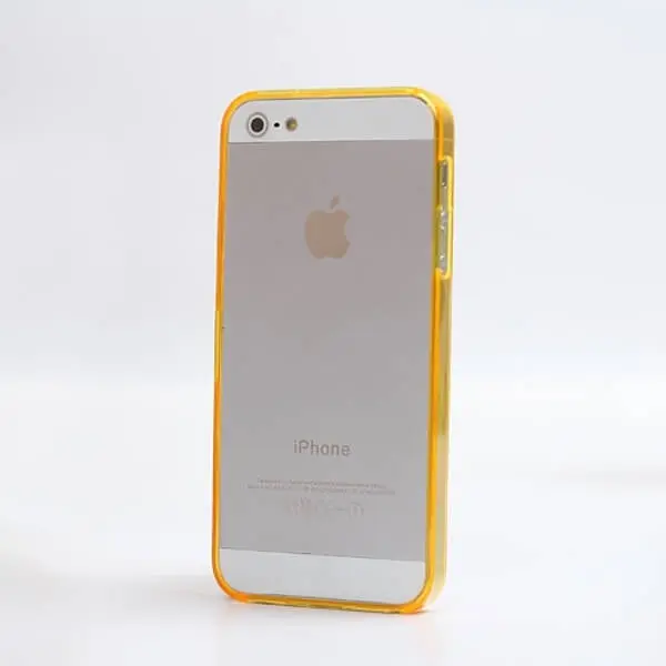 Ochranný rámeček BUMPER pro Apple iPhone 5/5S/SE - oranžový