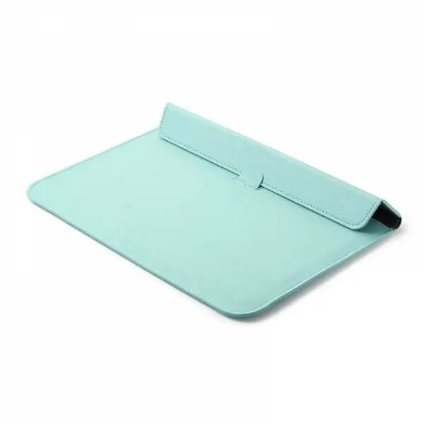 2v1 Pouzdro s magnetem a stojánkem z ekokůže pro Apple MacBook Pro 15" TouchBar (2016-2020) - zelené