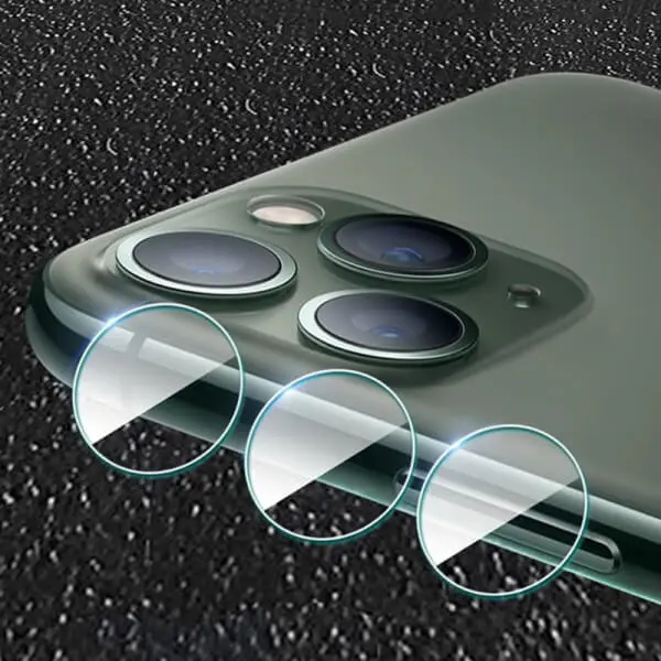 3x Ochranné sklo na čočku fotoaparátu a kamery pro Apple iPhone 11 Pro Max - 2+1 zdarma