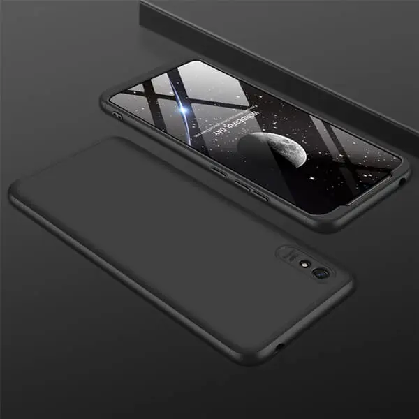 Ochranný 360° celotělový plastový kryt pro Xiaomi Redmi 9A - černý