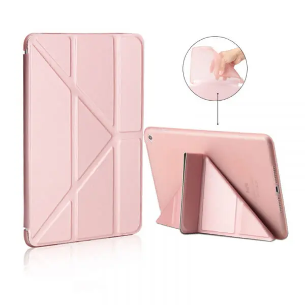 2v1 Smart flip cover + zadní silikonový ochranný obal pro Apple iPad Air 4 10.9" 2020 - růžový