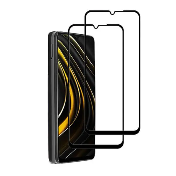 3x 3D ochranné tvrzené sklo s rámečkem pro Xiaomi POCO M3 - černé - 2+1 zdarma