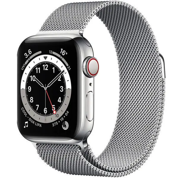 Elegantní kovový pásek pro chytré hodinky Apple Watch SE 44 mm (2020) - stříbrný