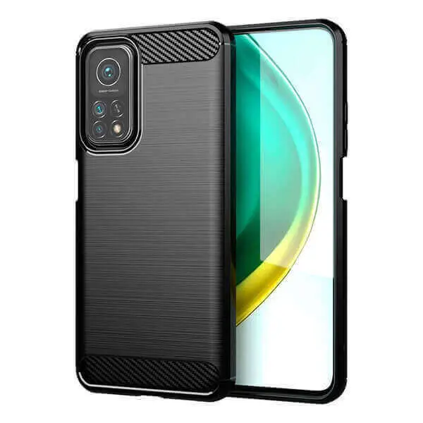 Ochranný silikonový obal karbon pro Xiaomi Mi 11 Lite - černý