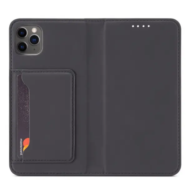 Magnetické flipové pouzdro s prostorem na karty pro Apple iPhone 11 - černé