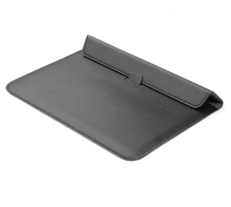 2v1 Pouzdro s magnetem a stojánkem z ekokůže pro Apple MacBook Air 13,6" (2022, M2) - černé