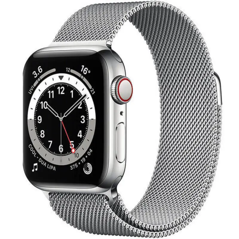 Elegantní kovový pásek pro chytré hodinky Apple Watch SE 44 mm (2022) - stříbrný