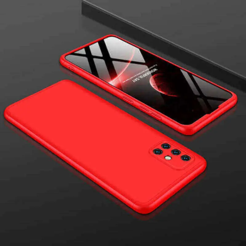 Ochranný 360° celotělový plastový kryt pro Xiaomi Redmi Note 12 5G - červený