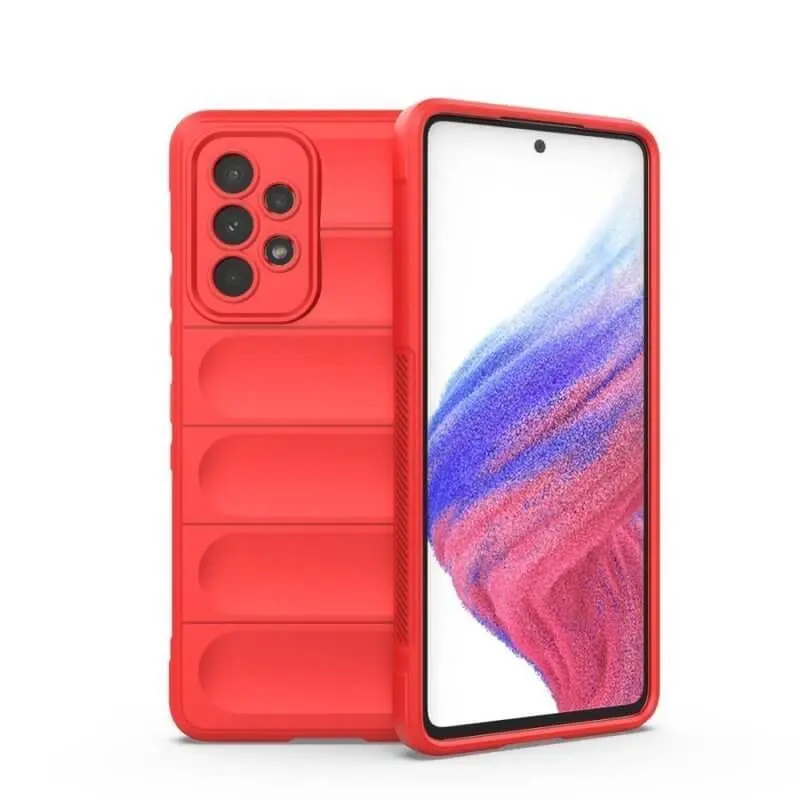 Protiskluzový silikonový ochranný kryt pro Samsung Galaxy Note 20 Ultra - červený