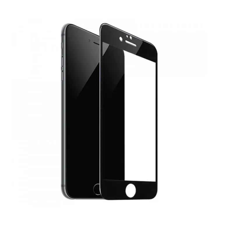 3x 3D ochranné tvrzené sklo s rámečkem pro Apple iPhone SE (2020) - černé - 2+1 zdarma