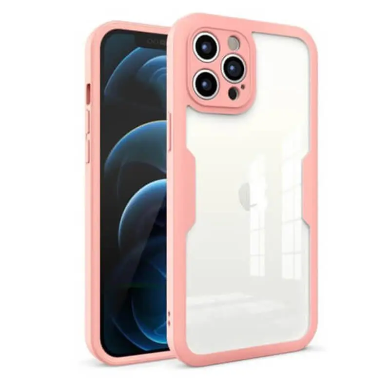 Ochranný 360° celotělový kryt pro Apple iPhone 8 Plus - světle růžový