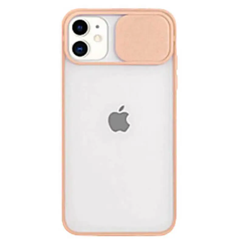 Silikonový ochranný obal s posuvným krytem na fotoaparát pro Apple iPhone 11 - tělový