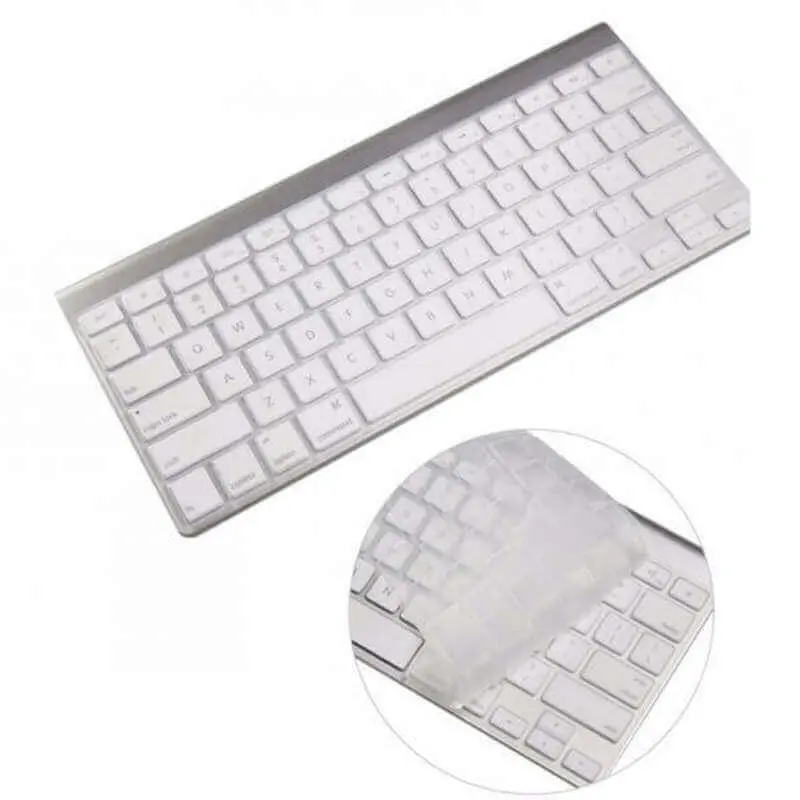 Silikonový ochranný obal na klávesnici EU verze pro Apple MacBook Air 13,6" (2024, M3) - průhledný