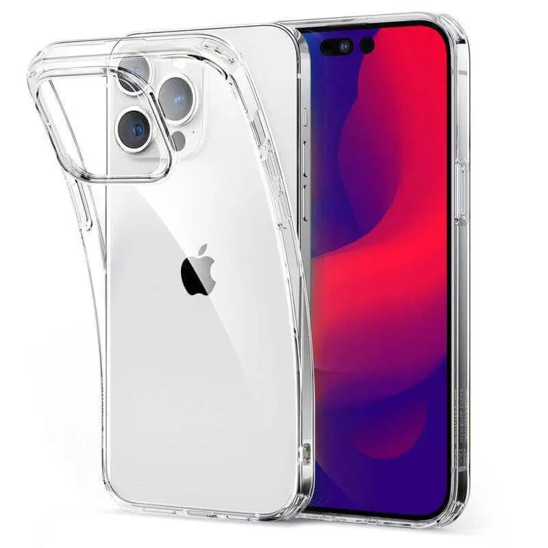 Silikonový obal pro Apple iPhone 16 Pro Max - průhledný