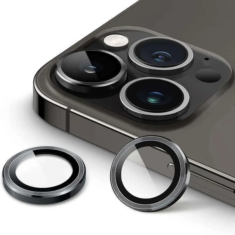 Metalické ochranné sklo na čočku fotoaparátu a kamery pro Samsung Galaxy Z Fold 6 5G F956B - černé