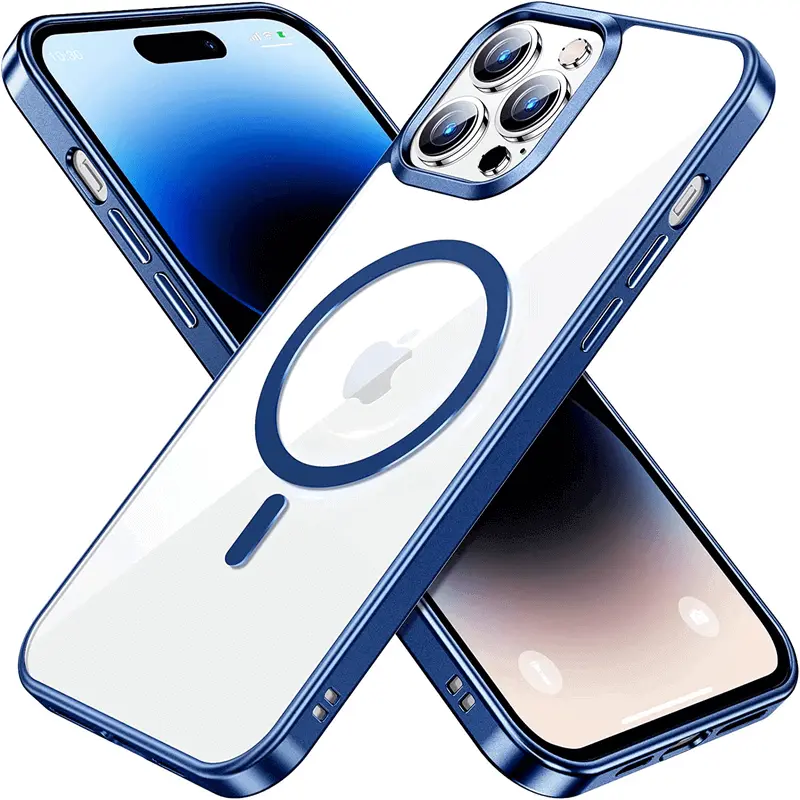 MagSafe silikonový kryt pro Apple iPhone 16 Pro Max - tmavě modrý