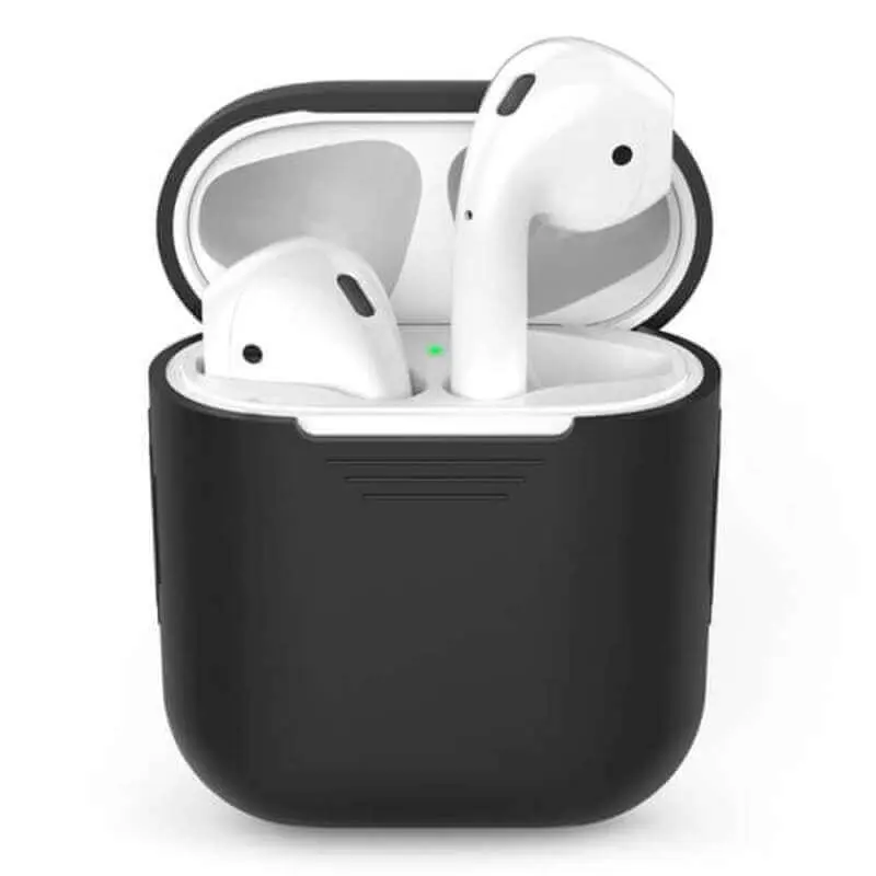 Silikonové ochranné pouzdro pro Apple AirPods 4.generace (2024) - černé (3.generace)