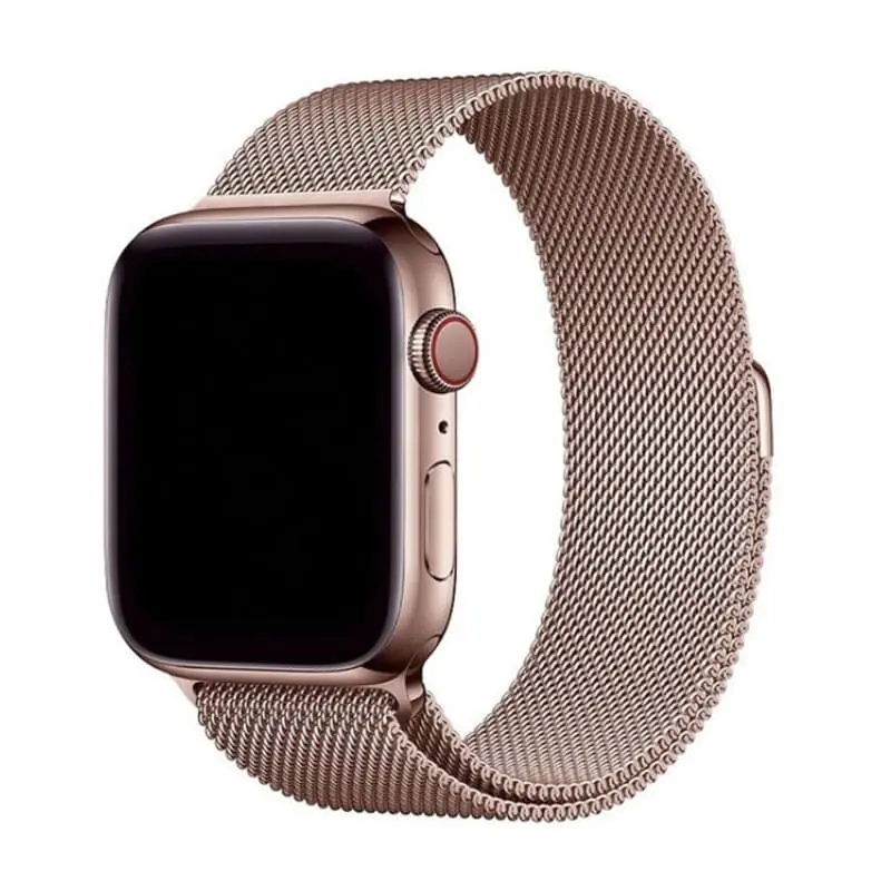 Elegantní kovový pásek pro chytré hodinky Apple Watch SE 40 mm (2022) - světle růžový