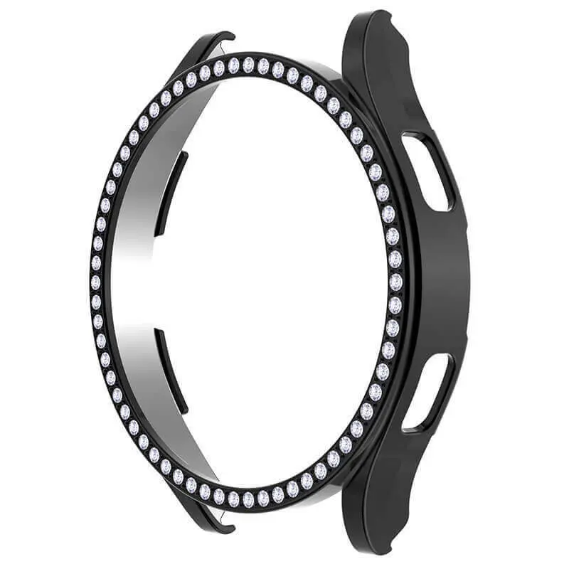 Luxusní ochranný kryt se sklem pro Samsung Galaxy Watch 7 44 mm - černý