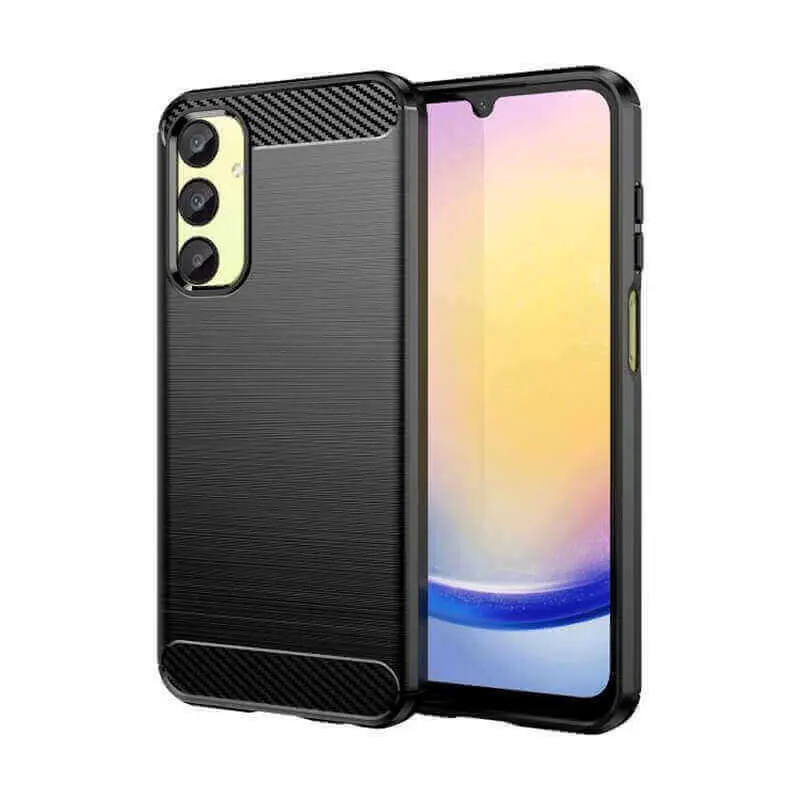 Ochranný silikonový obal karbon pro Samsung Galaxy A16 4G - černý