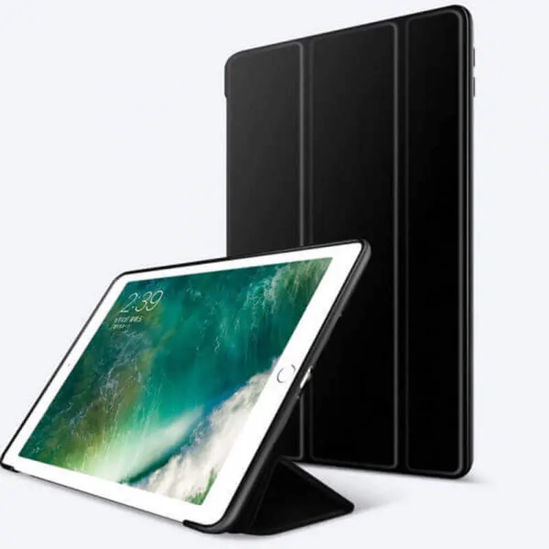 2v1 Smart flip cover + zadní silikonový ochranný obal pro Apple iPad mini 8.3" 2024 (7. generace) - černý