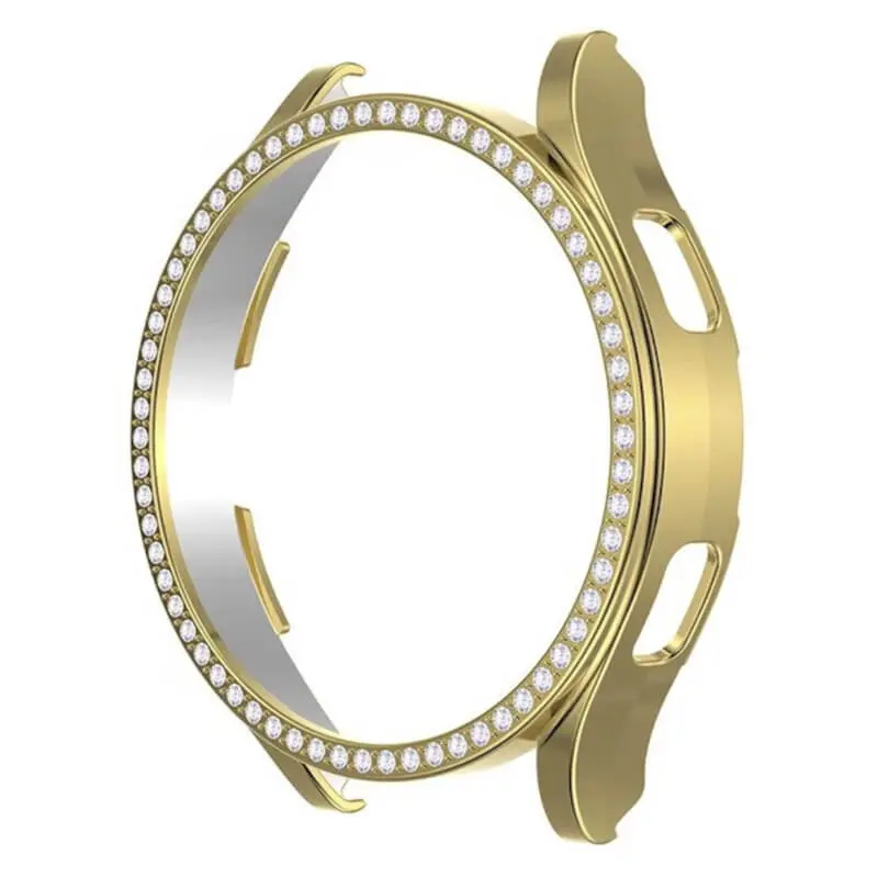Luxusní ochranný kryt se sklem pro Samsung Galaxy Watch 5 44 mm - zlatý