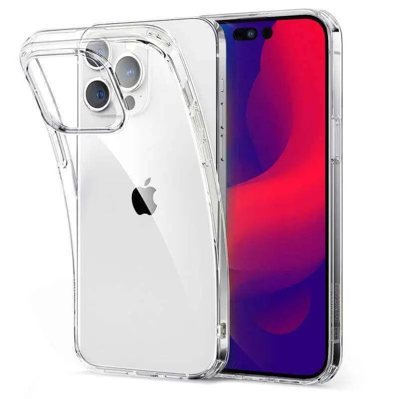 Silikonový obal pro Apple iPhone 17 Pro - průhledný