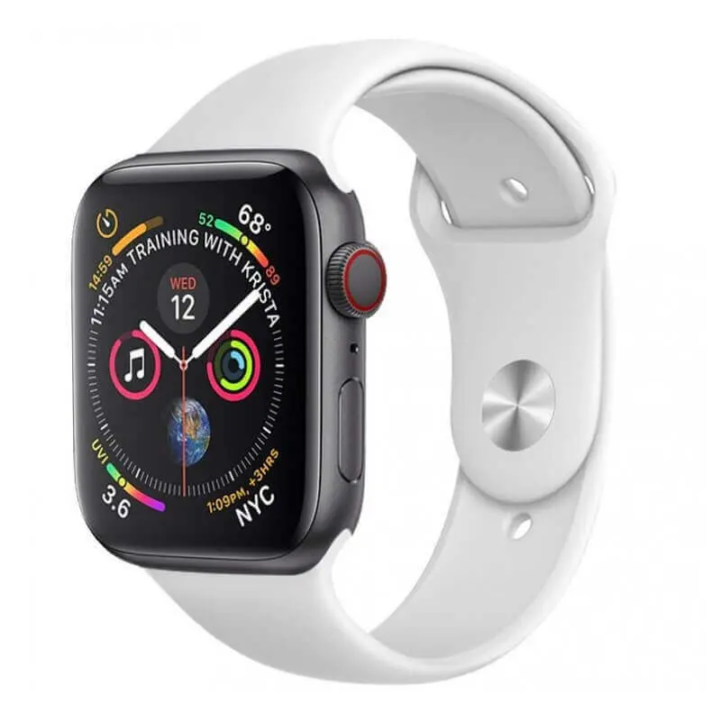 Silikonový řemínek pro chytré hodinky Apple Watch 42 mm (12.série) - bílý