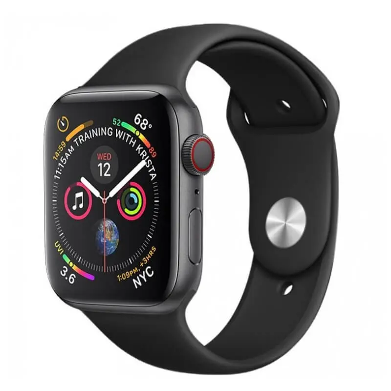Silikonový řemínek pro chytré hodinky Apple Watch 42 mm (11.série) - černý