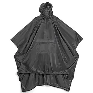 Pončo Lifeventure Poncho; barva: Black