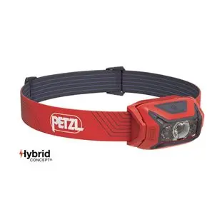 PETZL svítilna čelová ACTIK ČERVENÁ