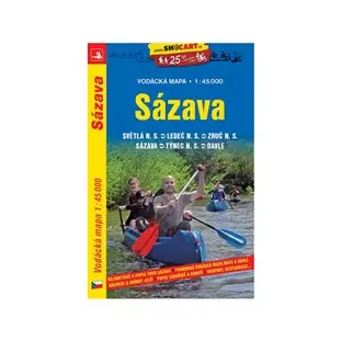 Sázava vodácká mapa