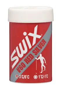 Swix V60 Red/Silver Hardwax 0°C to +3°C 43g 45 45 g