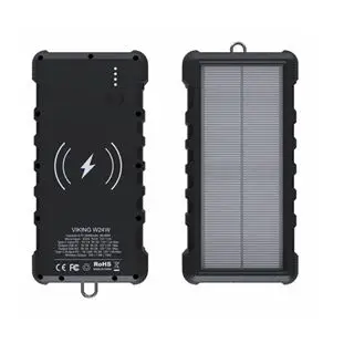 Solární powerbanka VIKING W24W 24000mAh, QC3.0, bezdrátové nabíjení, VSPW24W