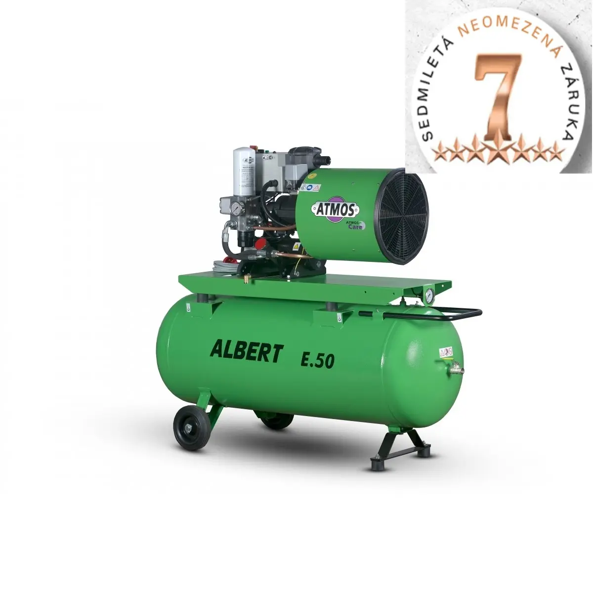 Šroubový kompresor Atmos Albert E.50-10 STANDARD + vzdušník + sušička E.50-10VS