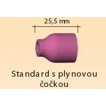 EU Keramická hubice ABITIG GRIP 9/20 standard s plyn.čočkou vel. 4 701.0317