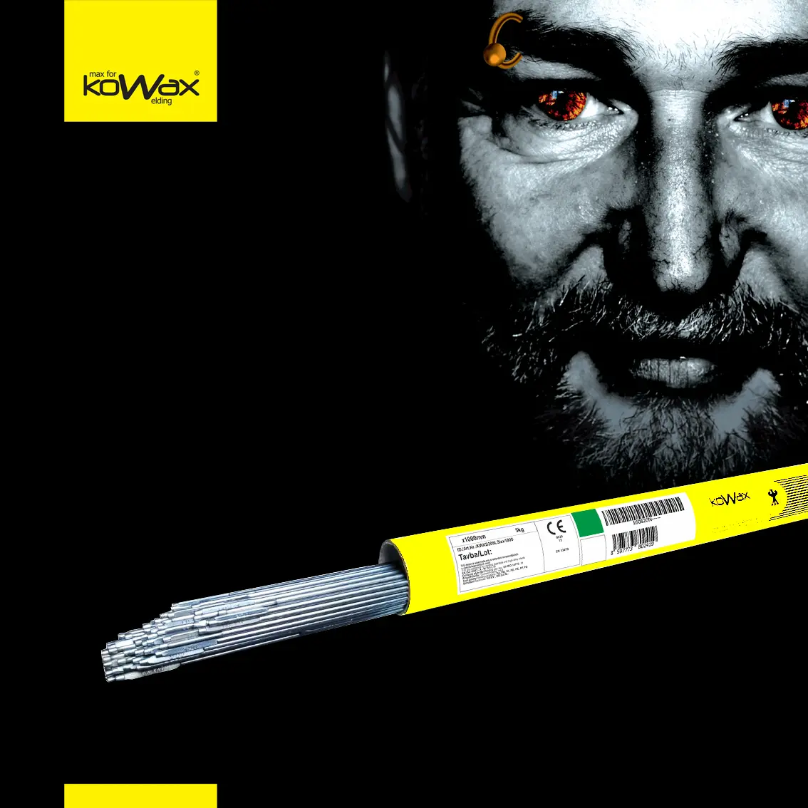 KOWAX Svařovací drát ER308LSi TIG ø 2,4/1000 mm 5 kg KWXS308LSI241000