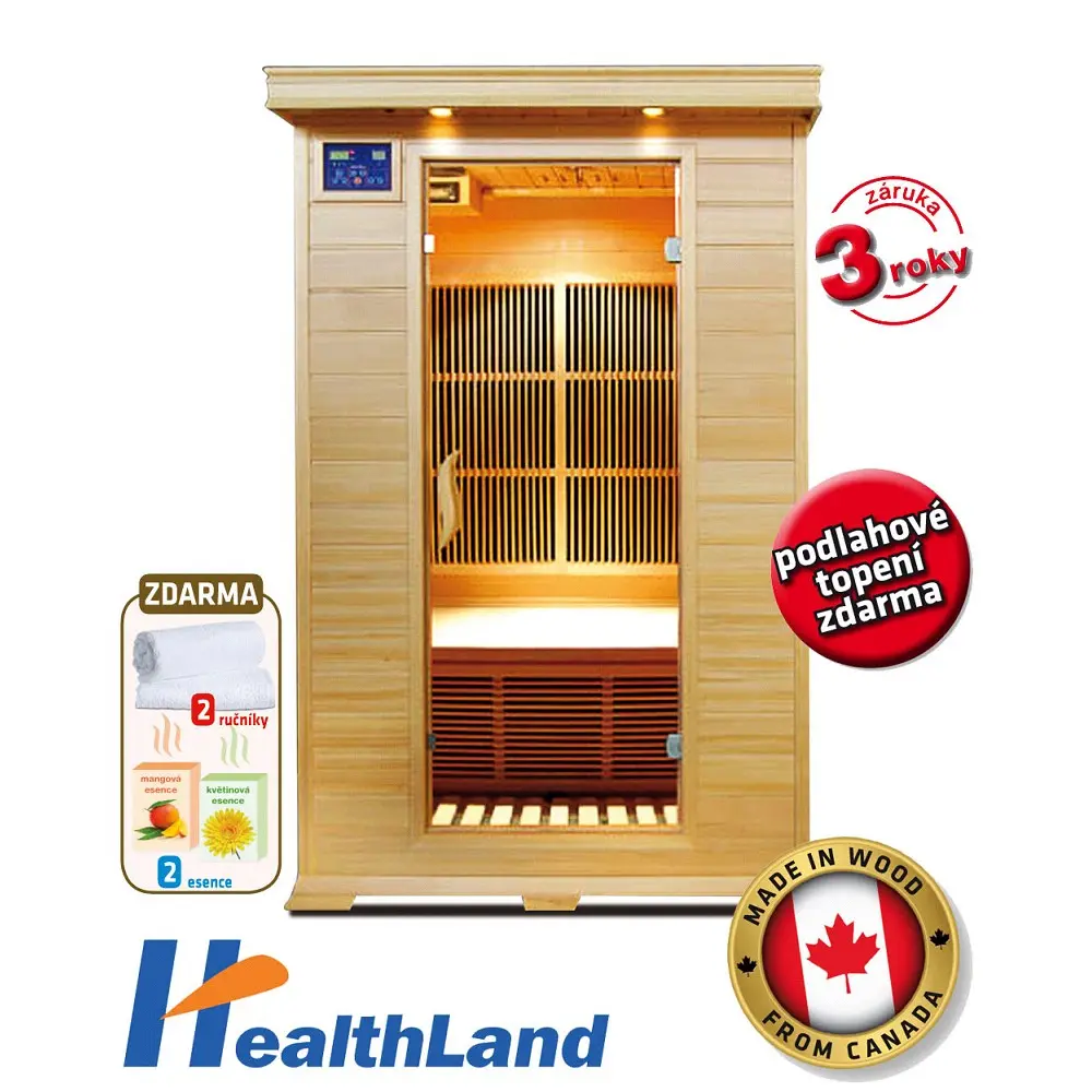 HEALTHLAND Infrasauna DeLuxe 2002 Carbon 642002KC