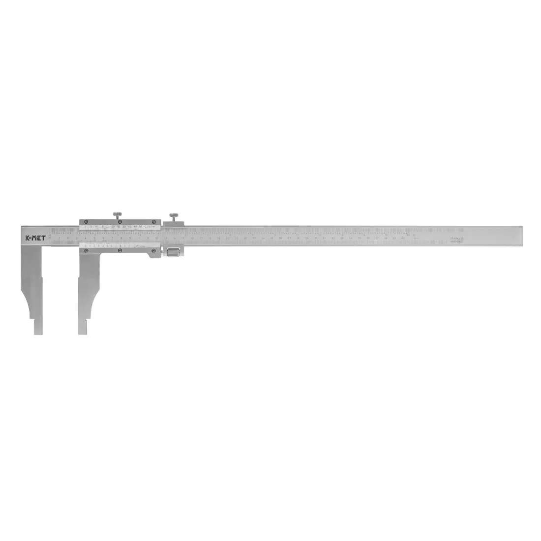 KINEX/K-MET Posuvné měřítko se stupnicí mm a inch KINEX 2000 mm, 0,05+1/128inch, 125 mm, ČSN 25 1231 6015-08-200