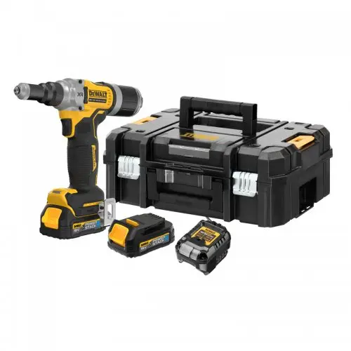 Aku nýtovačka pro nýty od 4,8 mm do 6,4 mm 18V 2x1,7Ah DeWALT DCF414E2GT DCF414E2GT