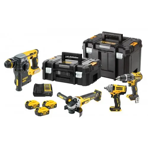 Aku bezuhlíková kombo sada nářadí 18V 3x5,0 Ah XR DeWALT DCK428P3T DCK428P3T