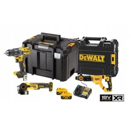 Aku bezuhlíková kombo sada nářadí 18V 2x5,0 Ah XR DeWALT DCK327P2T DCK327P2T